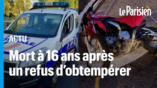 Élancourt  un jeune de 16 ans tué après avoir percuté une voiture de police avec un 2 roues [upl. by Bachman]