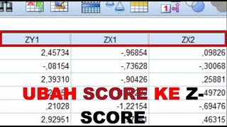 Tutorial Mudah Standarisasi Data di SPSS [upl. by Edie]