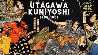 Utagawa Kuniyoshi Master of Japanese Ukiyoe Painting and Woodblock Prints [upl. by Meriel]