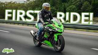 2023 Kawasaki ZX4RR  First Ride Review by TST Industries [upl. by Adgam]