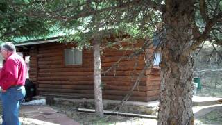 Log Cabins for sale on the Upper Pecos River Cowles New Mexico [upl. by Oirramed]