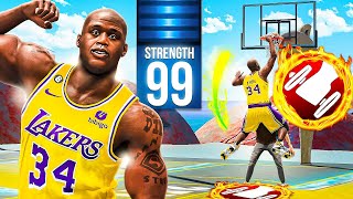 SHAQ  99 STRENGTH is UNSTOPPABLE in NBA 2K24 [upl. by Edurtreg]