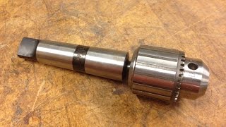 Installing a Drill Chuck on a Jacobs Taper Chuck Arbor [upl. by Onitnelav]