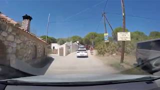 Road from Nikiti to VourvourouKaridi beach Sithonia Greece [upl. by Airlia]