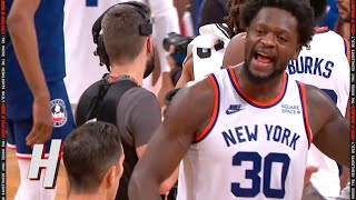 Julius Randle yelling at refs after Knicks loss to Nets 👀😳 [upl. by Janyte]