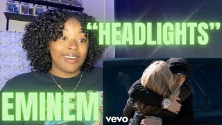 First Time Hearing quotHeadlightsquot Eminem Official Video REACTION  HOLDING BACK MY TEARS [upl. by Boarer502]