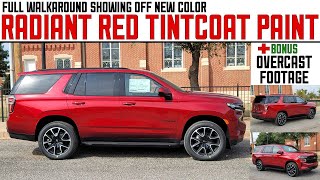 2023 Tahoe RST Radiant Red Tintcoat Color Walkaround [upl. by Jarus]