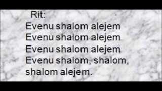 Evenu shalom live [upl. by French]