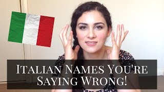 LEARN ITALIAN How to Pronounce Italian Names Part 1 [upl. by Adyeren185]