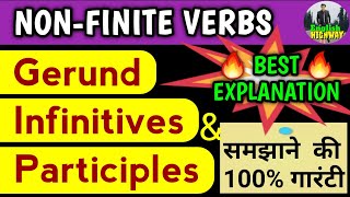 Gerund Infinitive Participle  NonFinite Verbs Infinitives Gerunds amp Participles  English Grammar [upl. by Edras]