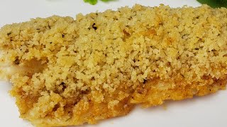 EASY BAKED POLLOCK WITH CRISP HERB PANKO BREADCRUMBS [upl. by Orwin]