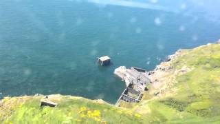 Alderney Airport full approach and landing Aurigny Air Channel IslandsTrislander [upl. by Kinnie]