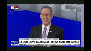 Labors Diplomatic Jihad on Jews  Dr Adler challenges MP to debate  Outsiders Sky News [upl. by Ecertal435]