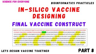 Multiepitope Vaccine Designing  Vaccine Sequence Modeling  Part 8  Urdu  Hindi [upl. by Artenehs]