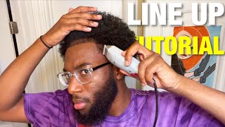 How to FRONT TAPER Your Own HAIRLINE  LINE YOURSELF  EASY DIY HAIRCUT TUTORIAL [upl. by Jobye]