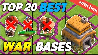 Top 20 Best Th6 War Bases 2023  Best Bases for Town Hall 6 War with Link [upl. by Assilem]