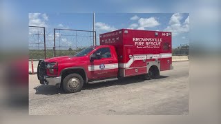 Search for stolen ambulance from Brownsville ends in crash across the border police say [upl. by Aderfla452]