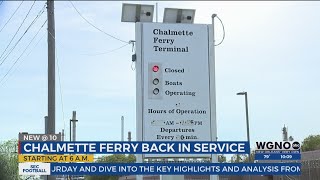 Chalmette Ferry back in service after Coast Guard inspection [upl. by Hildie]