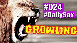 DailySax 024  Growling mit dem Saxophon  Saxofon lernen [upl. by Ballard]