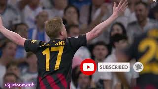 Kevin De Bruyne goal vs Real Madrid 11052023  What a goal  UCL Journey 2023 [upl. by Hungarian935]