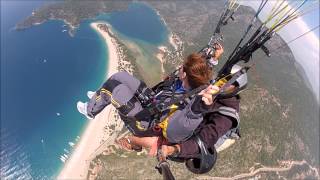 Paragliding Tandemsprong Sky Sports Oludeniz Fethiye Turkey 2013 [upl. by Ashlee]