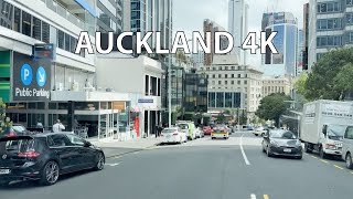 Driving Downtown  Auckland 4K HDR  New Zealand [upl. by Etnauj823]