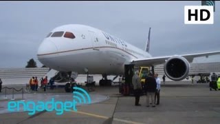 United 787 Dreamliner Predelivery Walkthrough at Boeing HQ  Engadget [upl. by Aible402]