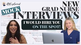 PERFECT New Grad Nurse Mock INTERVIEW A [upl. by Carine]