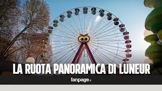 Roma al parco Luneur torna in funzione la storica ruota panoramica [upl. by Knight]