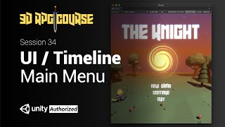 Unity3D RPG游戏开发教程Core核心功能34Main Menu 制作主菜单 [upl. by Crofton135]