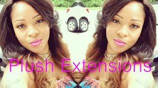 How To Curl Long Hair BIG Kim Kardashian Curls  Curling Iron Tips  Plush Extensions Virgin Weave [upl. by Martreb]