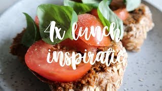 4x Lunch Inspiratie Recepten ♥ Vegan ♥ Zonderzooi [upl. by Alieka]