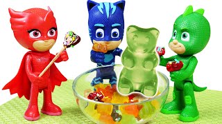 ¡Hacemos gominolas de ositos Juguetes de PJ Masks Cocina para niños [upl. by Congdon45]