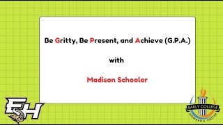 Overcoming Obstacles and Practicing GPA with Madison Schooler [upl. by Eniawed]