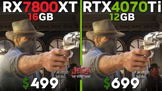 RX 7800 XT vs RTX 4070 Ti  Tested in 15 games [upl. by Aicetal]