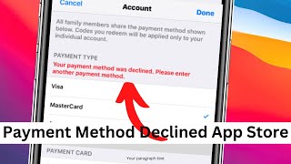 How to Fix Payment Method Declined iPhone  Payment method declined app store iOS 16  iPhone iPad [upl. by Yesoj]