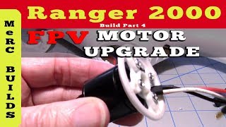 Volantex Ranger 2000 FPV RC Plane Build Part 4  Upgrading Motor to SunnySky x2216 1250kv [upl. by Rez]