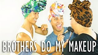 BROTHERS DO MY MAKEUP  PatrickStarrr [upl. by Naitsabes580]