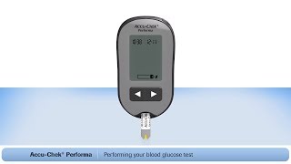 How To Use The AccuChek® Performa Blood Glucose Meter with FastClix Lancing Device [upl. by Evvy]