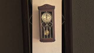 French Fontenoy Westminster chime wall clock [upl. by Anaillil199]