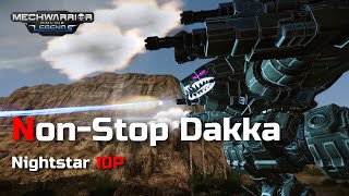 Nightstar 10P  Non Stop Dakka  Mechwarrior Online [upl. by Aesoh]