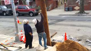 New Utility Pole Install [upl. by Rhtaeh]