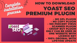 Download Yoast SEO Premium 100 Original with License key NO COPY GPL Cheap Price [upl. by Ydospahr]