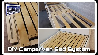 How to make a campervan double pullout bed system [upl. by Legir]