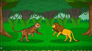 LION VS TIGER  THE BIG CATS TOURNAMENT 2 GRAND FINAL  ANIMATION [upl. by Ramsa]