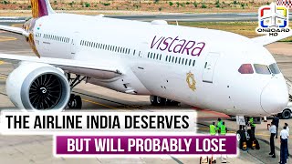 TRIP REPORT  Best Airline in India  Delhi to Paris CDG  VISTARA Boeing 7879 Dreamliner [upl. by Campy]