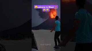 😂VolcanoisBlast🌋😧😲 volcano nature shorts tourism facts adventure mountains edit funny [upl. by Lati]