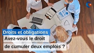 Avezvous le droit de cumuler deux emplois dans la fonction publique [upl. by Steinke]