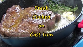 STEAK  Best STEAK Ive ever eaten  Cast Iron Skillet  BUTTER basted  Super succulent [upl. by Feil778]