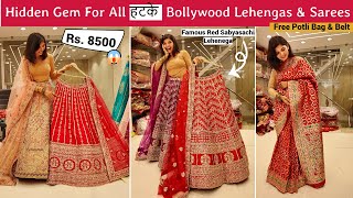 Sabyasachi amp Manish Malhotras Bridal Lehenga In Chandni Chowk 😱  Bollywood Designer Lehenga Shop [upl. by Nahoj807]